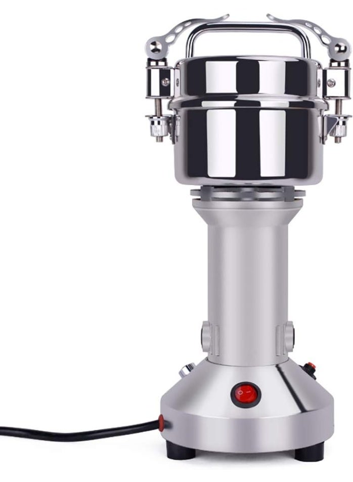 سيلفر كريست 150 جرام عالية السرعة الكهربائية الحبوب والتوابل طاحونة آلة-الفولاذ المقاوم للصدأ التجارية الجافة الغذاء الطاحن مع غطاء السلامة - Image 2